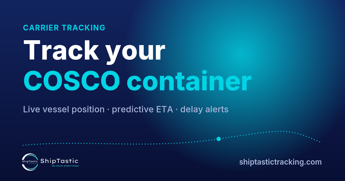 COSCO container tracking — live map & ETA · ShipTastic