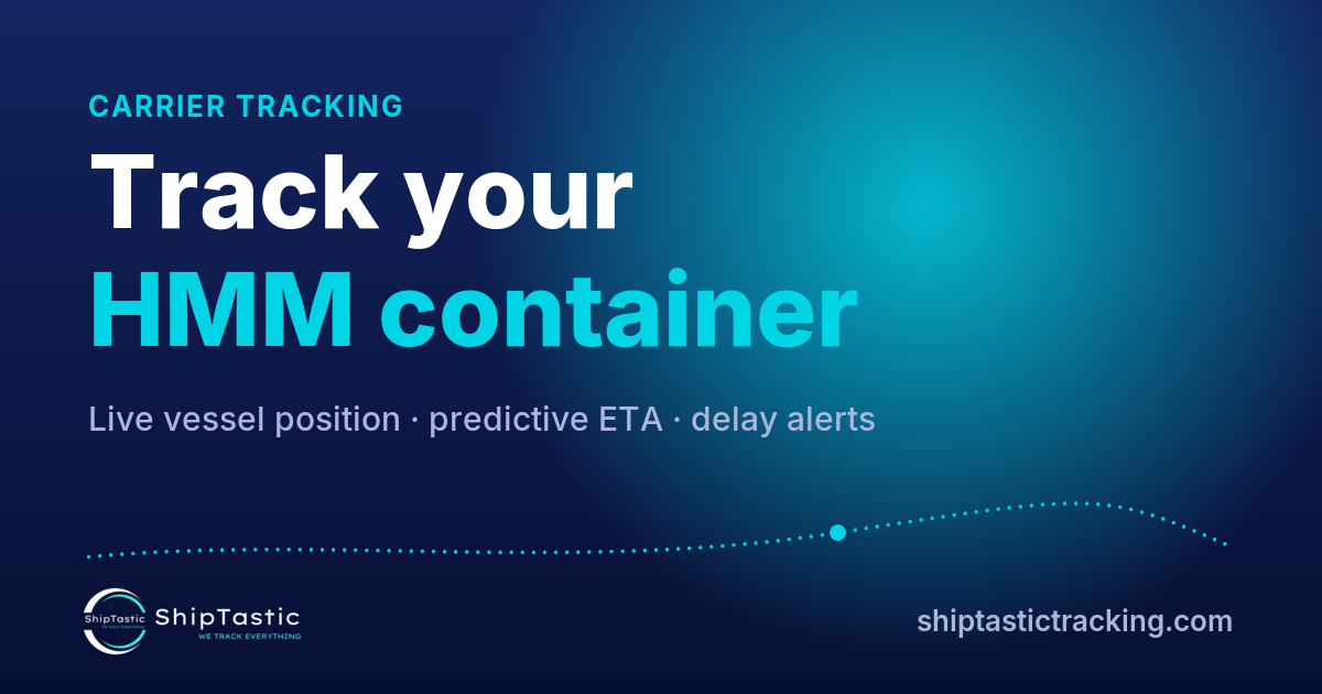 HMM container tracking — live map & ETA · ShipTastic